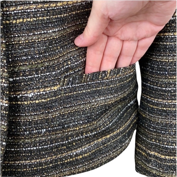 Chico’s Brown Foiled Tweed Jacket - Picture 5 of 15